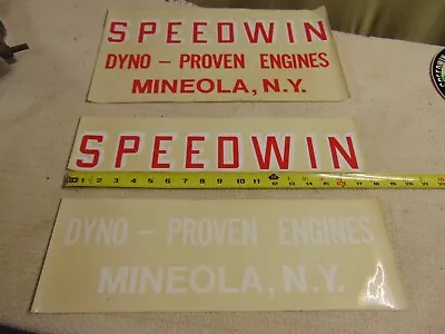 Vintage Speedwin Dyno Mineola Ny Decals 1960s 1970s Mopar Chevy Ford • $49.99