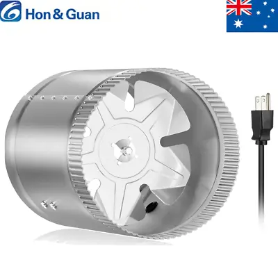 Hon&Guan 4  6  Inch Extractor Fan Inline Duct Fan Wall Exhaust Industrial Fans • $37.04