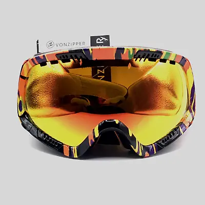 Vonzipper Snowboarding Goggles Fenom John Jackson W/ Fire Chrome Lenses • $50