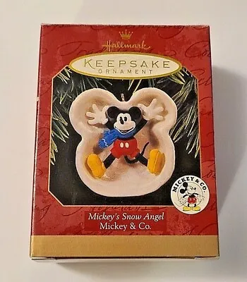Hallmark Keepsake Ornament Mickey's Snow Angel Disney 1997 • $7.95