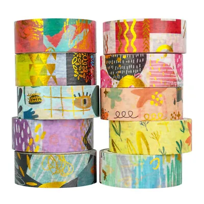 10/20 NEW Rolls Washi Tape Set DIY Scrapbooking Paper Adhesive Craft Painting • £20.40