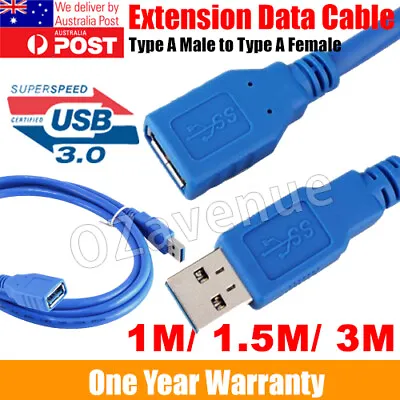 $5.96 • Buy 1M/3M USB Extension Cable USB 3.0 A Male To Female