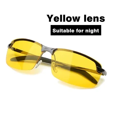 HD Night Driving Glasses Yellow Anti Glare Vision Tinted Unisex Sunglasses • $7.84