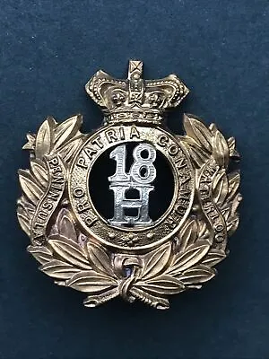 18th Hussars Victorian Cap Badge • £32