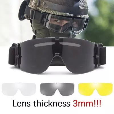 X800 Special Forces Wind Repel Paintball Glasses Sports Combat Shooting Goggles • $25.95