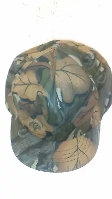 Vintage Mossy Oak Fall Foliage Short Brim Snap Back Cotton Hat • $40