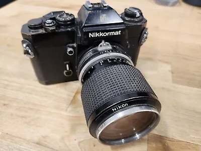 Nikon Nikkormat EL 35mm SLR Film Camera W/Zoom Lens Manual Focus • $49.99