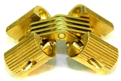 2 Or 4 LG. SOLID BRASS INVISIBLE CONCEALED HIDDEN BARREL FINGER CABINET HINGE HF • $7.99