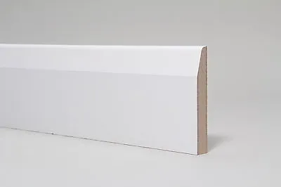Skirting Board  White Primed MDF  Chamfered 119 X 14 X 2700mm • £4.99