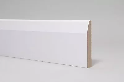 Skirting Board  White Primed MDF  Chamfered 144 X 18 X 2700mm • £171