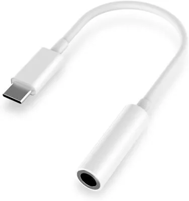 USB TYPE C TO 3.5mm AUDIO HEADPHONE ADAPTER JACK For Samsung  Huawei  OPPO • £4.99