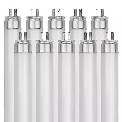 10 Pack Sunlite F6T5/CW 6-Watt T5 Linear Fluor Lamp Mini Bi Pin Base Cool White • $24.99