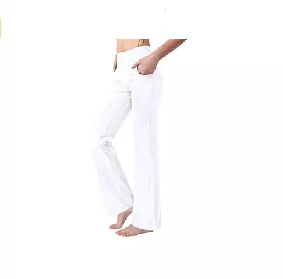 Women's Bootcut Yoga Pants Flared W/ Pockets High Waist Workout Bootleg Leggings • $15.89