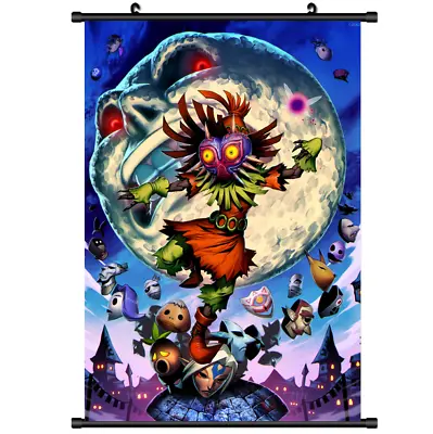 $2.99 • Buy Game The Legend Of Zelda No Densetsu Skull Kid Wall Poster Scroll Cosplay 2889