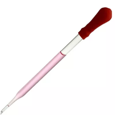 10x 10ml 12cm Glass Pipette Medicine Laboratory Dropper Red Rubber Head Pip S# • £5.72