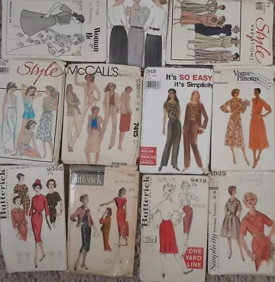 One Sewing Pattern - Choose From Up To 11 Assorted Vintage Sewing Patterns E • £4