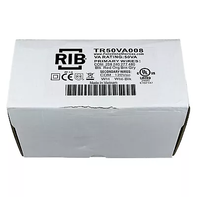 TR50VA008 Transformer 50Va 480/277/240/208 To 120 Vac Funtional Devices • $34.99