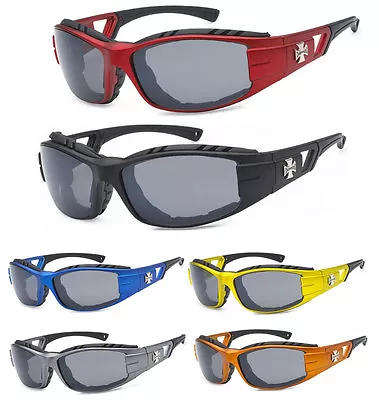 Choppers Men Women Padded Foam Wind Resitant Motorcycle Riding Sunglasses Biker • $11.90