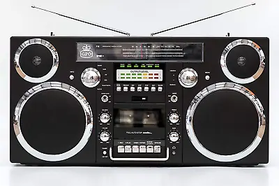 GPO Brooklyn 1980S-Style Portable Boombox - CD Player Cassette Player FM & DAB • $733.95
