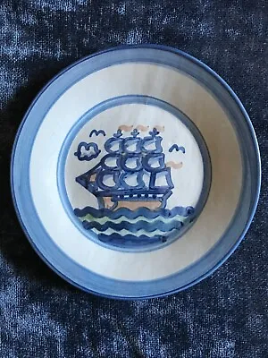 M A Hadley Clipper Sailboat 9” Plate Vtg. • $29