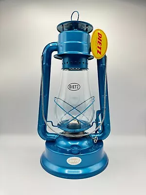 Dietz #80 Blizzard Hurricane Oil Lamp Burning Lantern Blue • $50.99