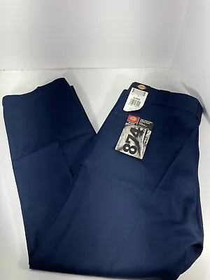 Dickies 874 Work Pants Men Size 40X30 Blue Canvas Flat Front Original Fit NWT • $25.16