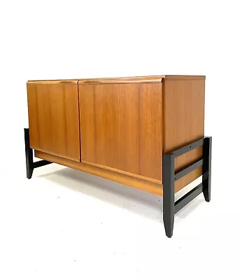 Vintage Retro Mid Century 1960s Danish Era Modernist Teak Sideboard LP Cabinet • £225