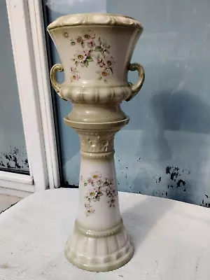 Vintage Blakeney Flower Pot Planter Jardiniere & Tall Stand - Cherry Blossom • £49.99