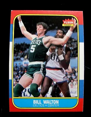1986-87 Fleer Premier Basketball Set-break Card #119 Bill Walton • $5