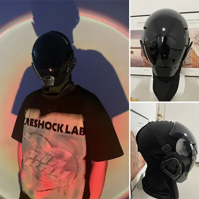 $129 • Buy Halloween Cyberpunk Mask Cosplay Helmet Directing Tools Dance Props Toys Gift