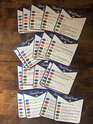 Trivial Pursuit Coasters By PALADONE Set Of 20 Coasters With 120 Questions • £5