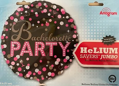 Bachelorette Party Supplies Bachelorette Party Pink Sparkles Jumbo Foil Balloon  • $12.95