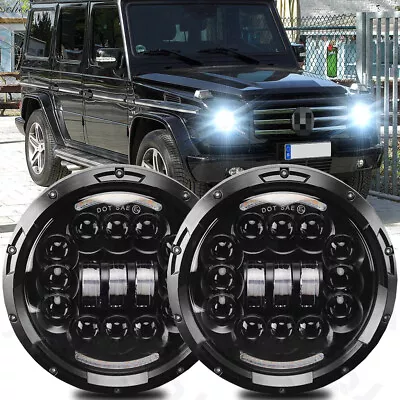 7 Inch Led Headlights For Mercedes Benz G500 G55 AMG 2002-2003 2004 2005 2006 • $83.99