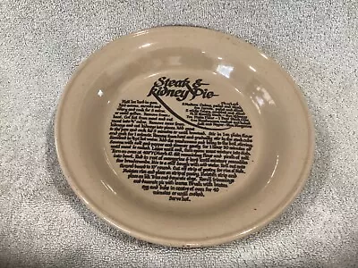 Vintage Pearsons Pottery Pie Plate 24cm • $25