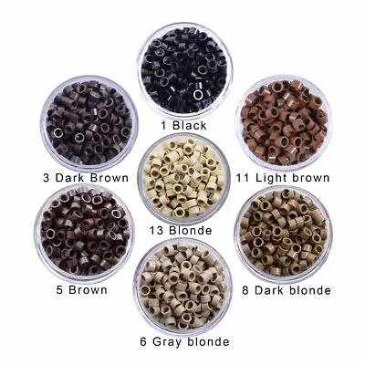 Fusion Screw Threaded Micro Ring Beads 4.5mm For Stick I-Tip Hair Extensions • £3.49