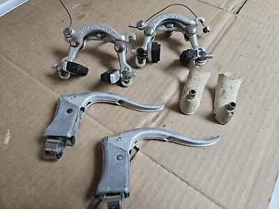 Vintage Mafac Racer Brakes Calipers & Levers With Hoods France Used • $50
