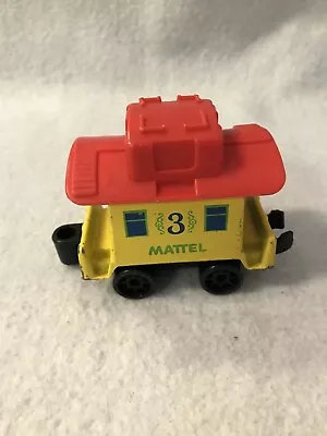 Vintage 1980 Mattel First Wheels Train Car Yellow #3 Preschool Train Hong Kong • $9.99