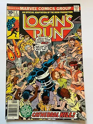 LOGAN'S RUN #2   Cents Price    Marvel Comics 1977 VF- • £7.95