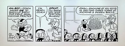 Nancy Comic Strip Original Art Guy Gilchrist August 25 2005 Football Sluggo • $144.30