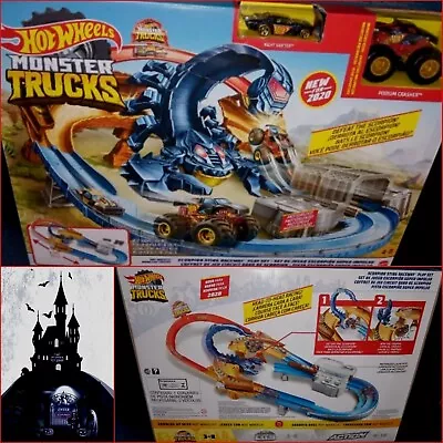 NEW! Hot Wheels Monster Truck Scorpion Sting Raceway Vehicle Playset (2020) • $295