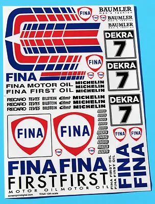 RC 10th 1/10 Scale FINA Sponsorship Stickers Decals Ideal For BMW M3 HPI TAMIYA • £11.95