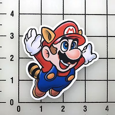 Mario Tanooki 3.5  Wide Vinyl Decal Sticker BOGO • $5.99