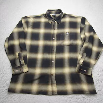 Vintage Lowrider Shirt Mens XL Brown Black Plaid Chicano Cholo Magazine Culture • $29.99