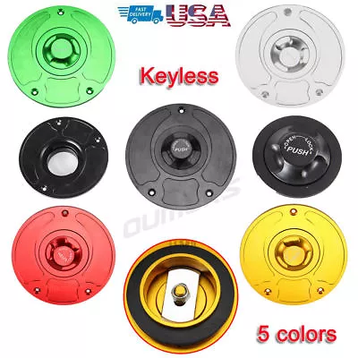 Keyless Gas Fuel Tank Cap Cover For Honda CBR600 600RR CBR1000RR CBR1100XX VT750 • $18.04