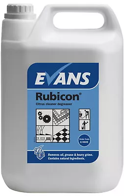 £7.65 • Buy EVANS - RUBICON - Citrus Cleaner & Degreaser Removes Heavy Grime (5L)
