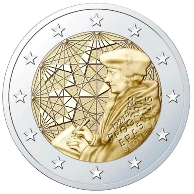 2022 Slovenia € 2 Euro Uncirculated UNC Coin Erasmus Program 35 Years • $6.34