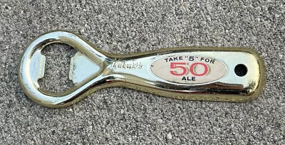 Rare Vintage LABATT’S Gold Color Bottle Opener Take “5” For 50 Ale - 5”L  Newell • $27.99