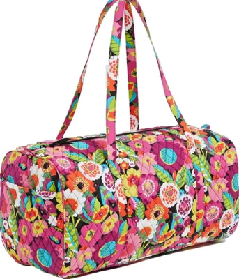 $63 • Buy Vera Bradley Large Traveler Duffel Bag Va Va Bloom NWT