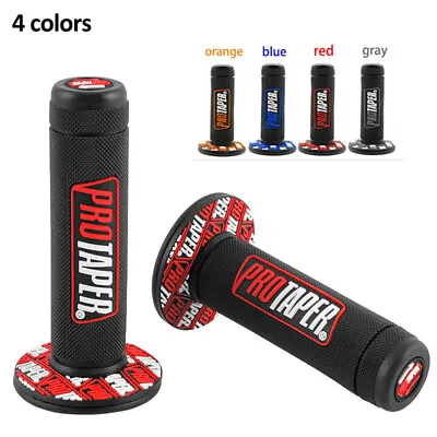 Handlebar Grips For Motorcycle Rubber Hand Grip Motocross Off Road Dirtbike • $11.98