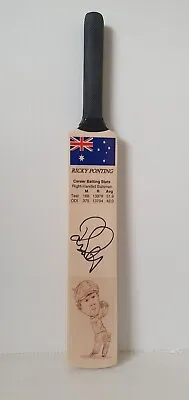$130 • Buy Ricky Ponting Hand Signed Mini Cricket Bat Australia Smith Warne Ponting 